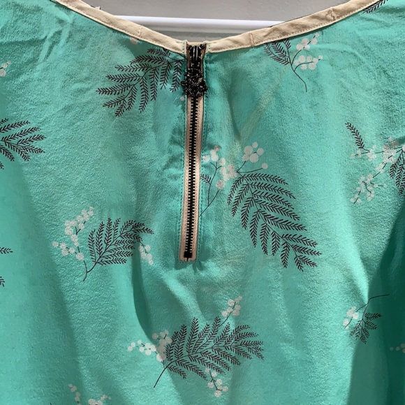 Scotch and Soda flower pattern neon green blouse - Picture 7 of 10